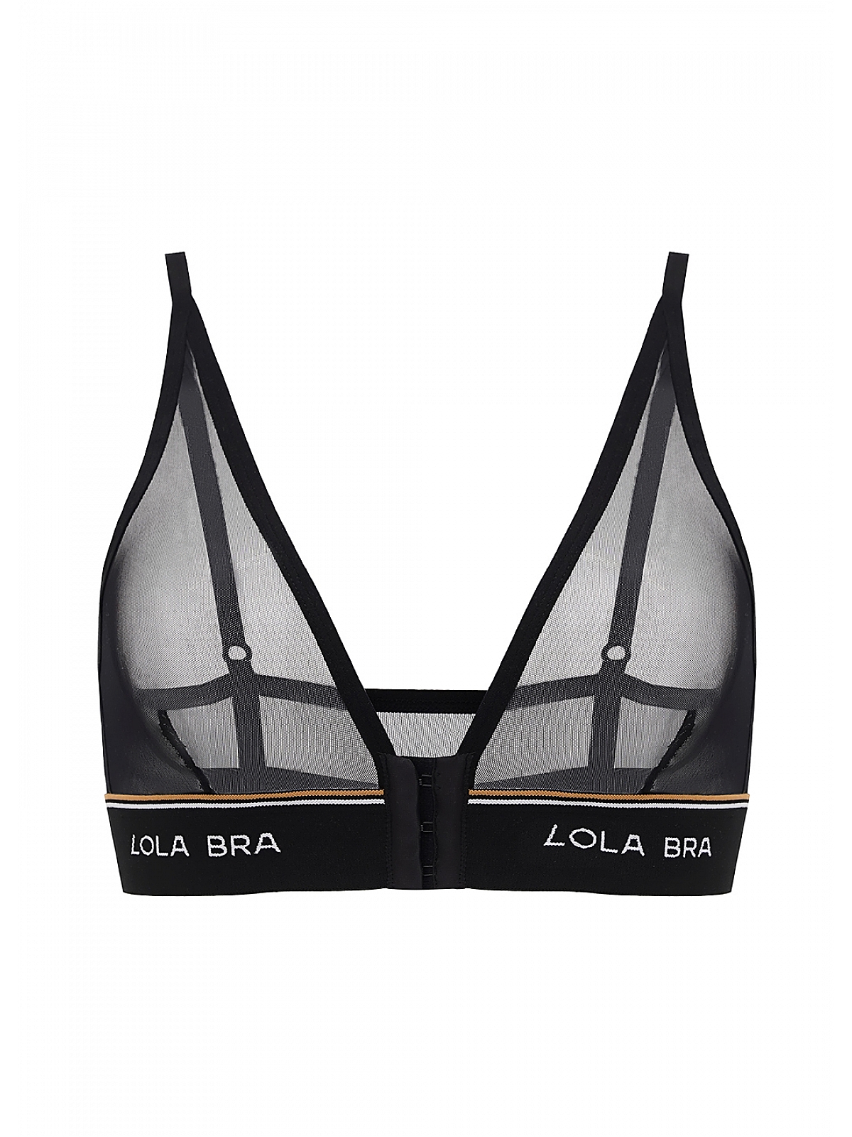 Mesh black bra