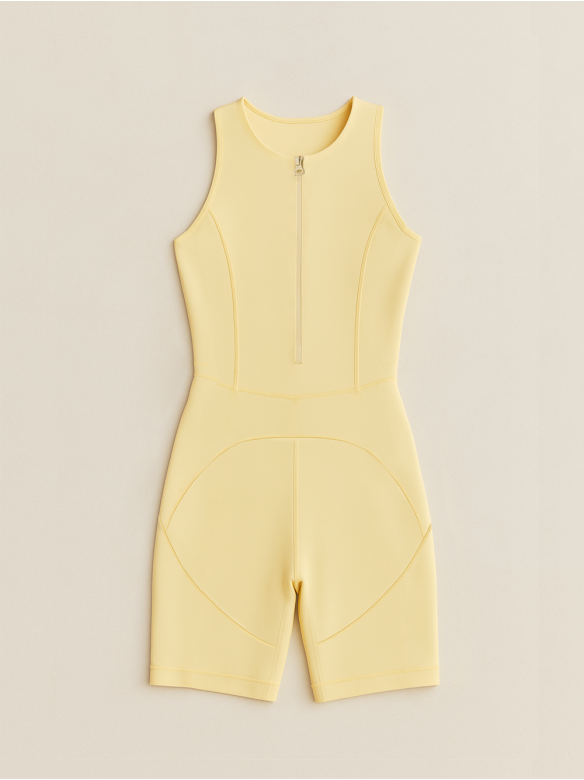 Yellow sports jumpsuit 