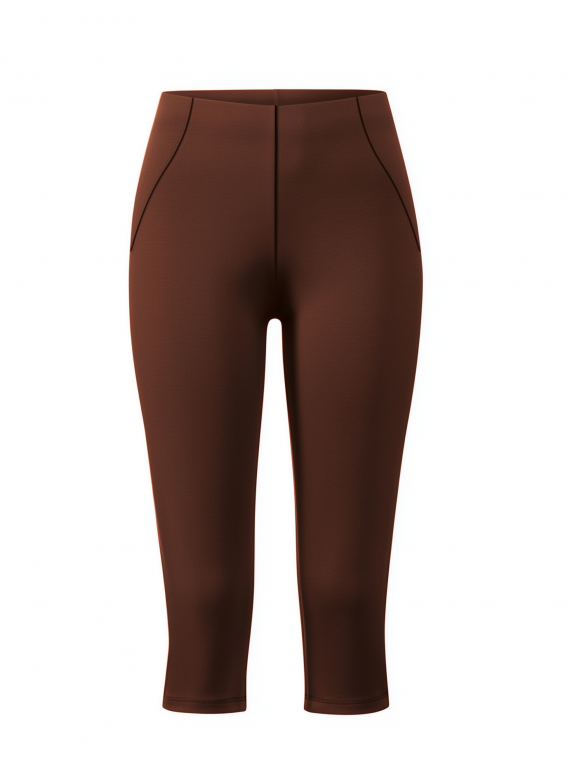 Капрі спортивні коричневі