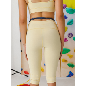 Yellow sports capri