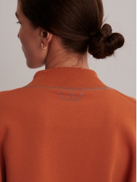 Orange warm fleece sweatshirt