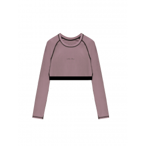 Рашгард спортивний короткий фіолетовий