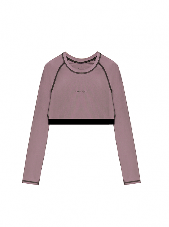 Рашгард спортивний короткий фіолетовий