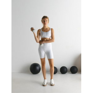 Short leggings white