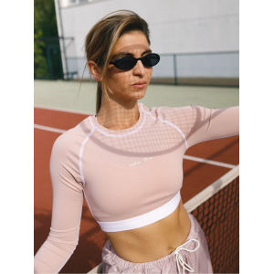 Рашгард спортивний короткий рожевий