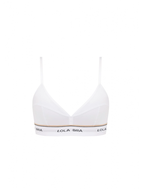 White basic bra