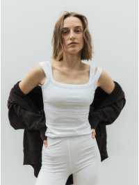 Long top white