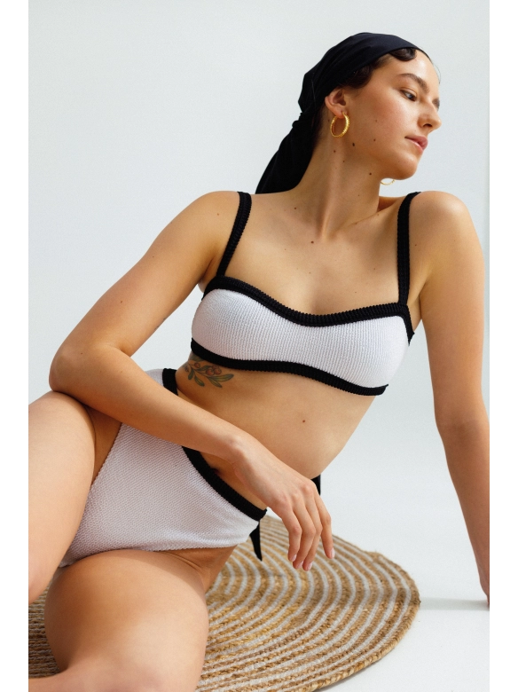 Bando white swimsuit